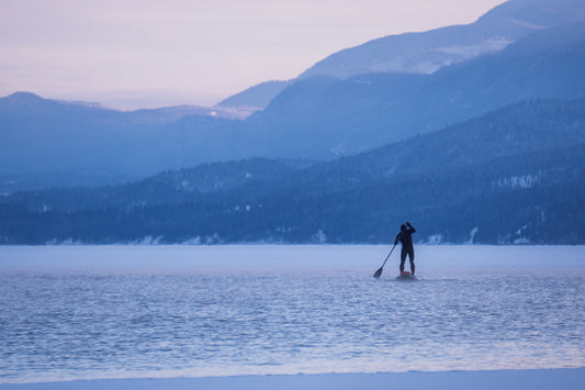 Cold Weather Winter Paddleboard SUP Kayle Luft Lake Windermere