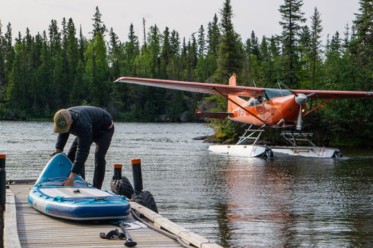 Fly In Paddleboard Fishing Northern Canada SUP Bush Pilot Float Plane